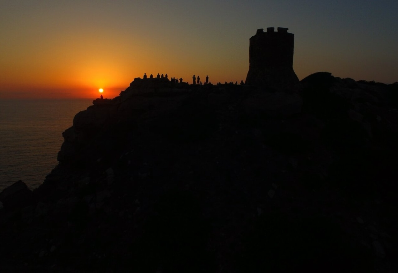 coucher du soleil Torre del Porticciolo